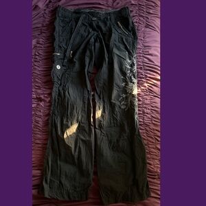 y2k embroidered cargo pants